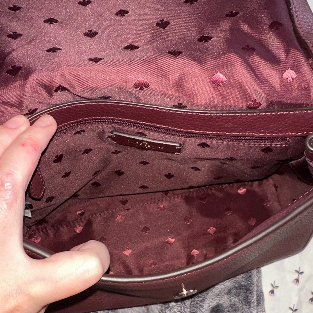 Kate Spade Plum Leather Shoulder Bag - Picture 5 of 7